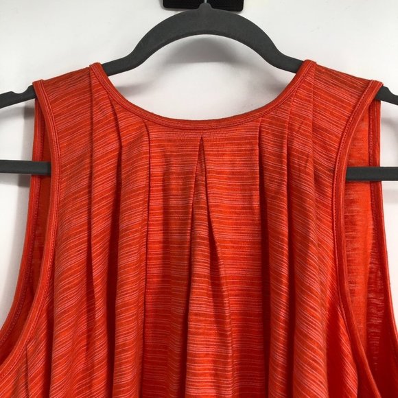 NWT Free People Coral/Orange Turn It Up Striped High-Low Tank Top XS - Picture 7 of 16